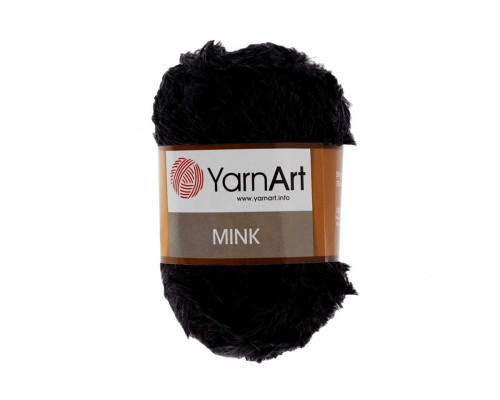 Пряжа YarnArt Mink – цвет 346 черный