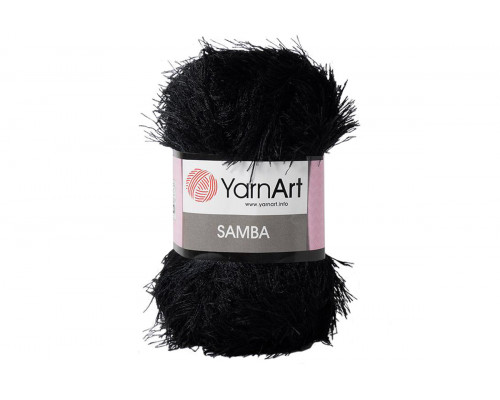 Пряжа YarnArt Samba – цвет 02 черный