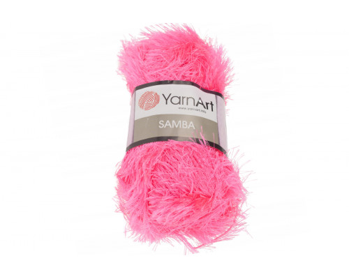 Пряжа YarnArt Samba – цвет 08 розовый неон