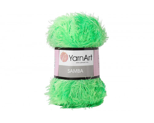 Пряжа YarnArt Samba – цвет 09 зеленый неон