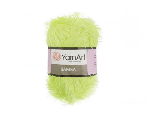 Пряжа YarnArt Samba – цвет 2052 салатовый неон