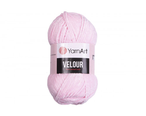 Пряжа YarnArt Velour – цвет  854 нежно-розовый