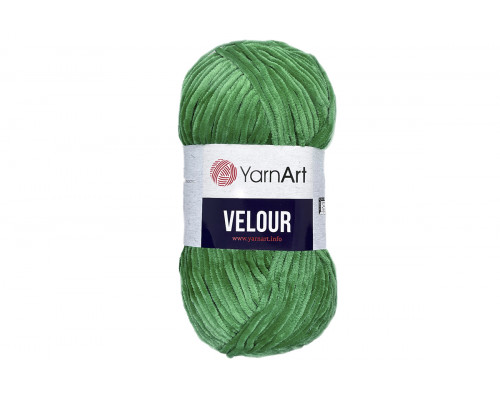 Пряжа YarnArt Velour – цвет  856 зеленый