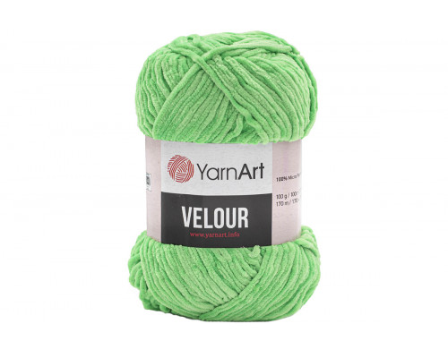 Пряжа YarnArt Velour – цвет  861 салат