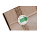 Наклейка самоклеящаяся «Hand made» 4 см зеленая матовая пленка