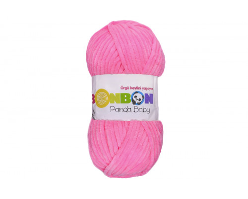 Пряжа Нако Бонбон Панда Беби – цвет 3107 розовый неон