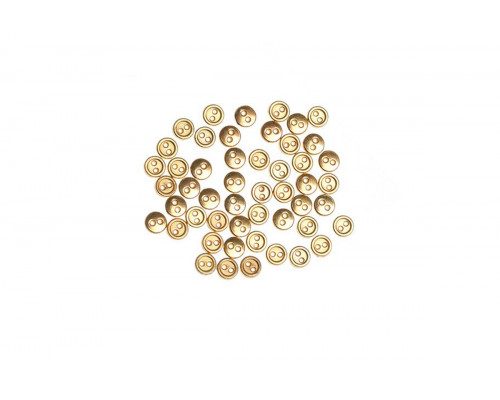 Декоративная пуговица золотая 5 мм