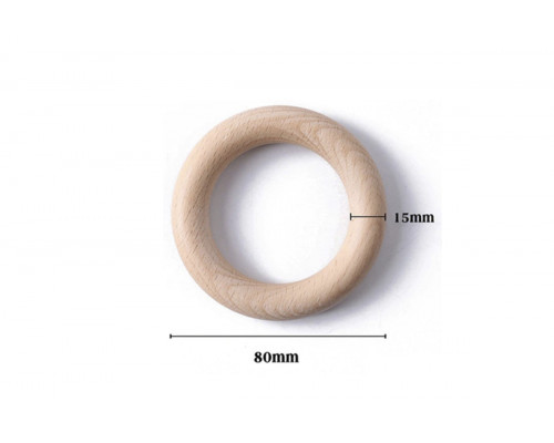 Деревянное кольцо/грызунок 80 мм бук