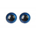 Глаза винтовые 26 мм синие Блестки (пара)