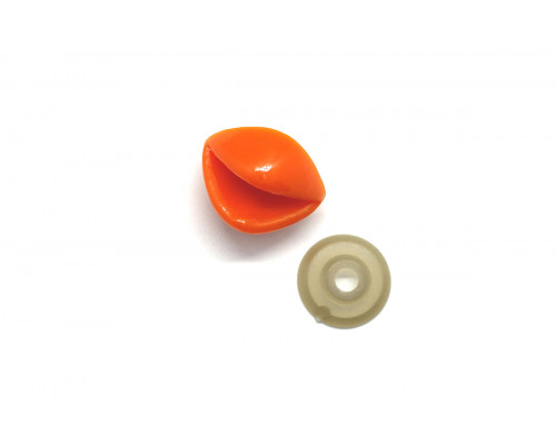Клюв винтовой 26x22 мм оранжевый пластиковый