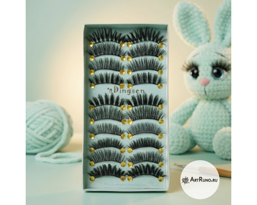 Реснички для вязаных игрушек и кукол 10 пар (20 шт.) набор рукоделие