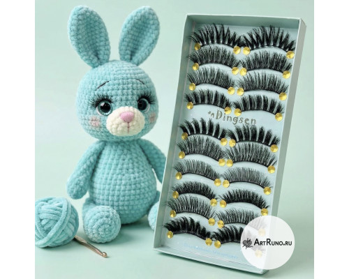 Реснички для вязаных игрушек и кукол 10 пар (20 шт.) набор рукоделие