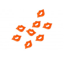 Губы пластиковые 19x13 мм оранжевые