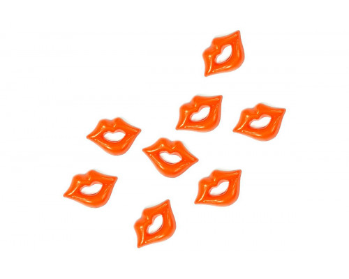 Губы пластиковые 19x13 мм оранжевые
