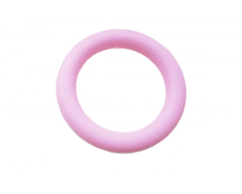 Силиконовое кольцо/грызунок 65 мм темно-розовое