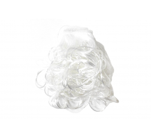 Волосы-трессы кудри длина 25 см, ширина 50 см, цвет белый Р68