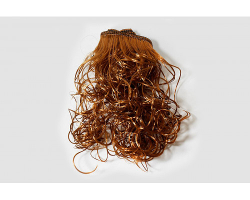 Волосы-трессы кудри длина 25 см, ширина 50 см, цвет карамельный Р036