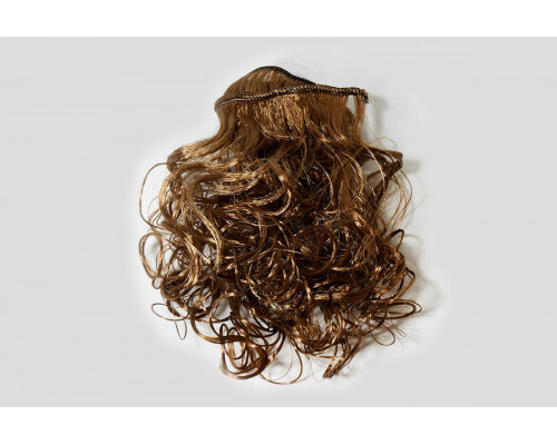 Волосы-трессы кудри длина 25 см, ширина 50 см, цвет лесной орех Р8