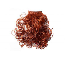 Волосы-трессы кудри длина 25 см, ширина 50 см, цвет медный Р350