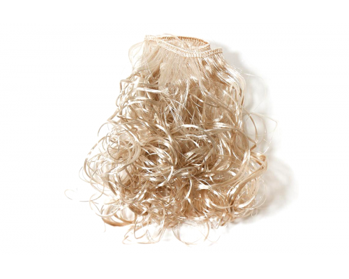 Волосы-трессы кудри длина 25 см, ширина 50 см, цвет пепельный Р66
