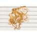 Волосы-трессы кудри длина 40 см, ширина 50 см, цвет бежевый блонд 18