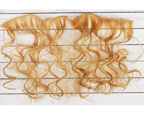 Волосы-трессы кудри длина 40 см, ширина 50 см, цвет русый 27
