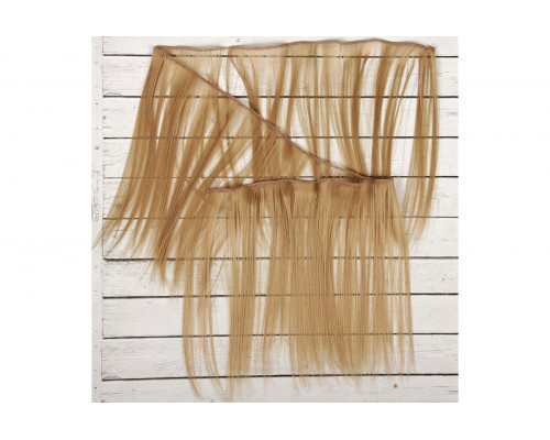 Волосы-трессы прямые длина 25 см, ширина 100 см, цвет блондин 16