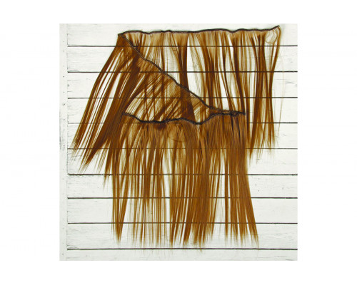 Волосы-трессы прямые длина 25 см, ширина 100 см, цвет темно-бежевый блонд 18Т