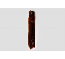 Волосы-трессы прямые длина 25 см, ширина 50 см, цвет каштановый Р30