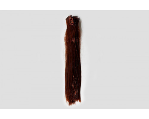 Волосы-трессы прямые длина 25 см, ширина 50 см, цвет каштановый Р30
