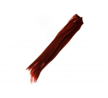 Волосы-трессы прямые длина 25 см, ширина 50 см, цвет медный Р350