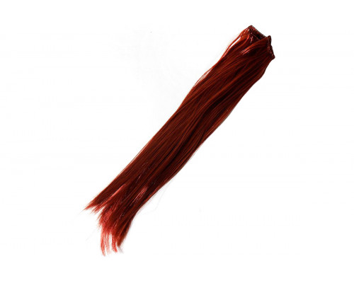 Волосы-трессы прямые длина 25 см, ширина 50 см, цвет медный Р350