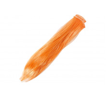 Волосы-трессы прямые длина 25 см, ширина 50 см, цвет оранжевый РС21