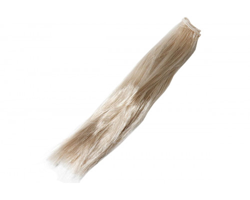 Волосы-трессы прямые длина 25 см, ширина 50 см, цвет пепельный Р66