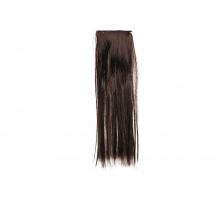 Волосы-трессы прямые длина 25 см, ширина 50 см, цвет темно-каштановый Р4