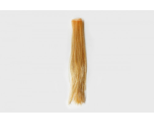 Волосы-трессы прямые длина 25 см, ширина 50 см, цвет золотистый Р03