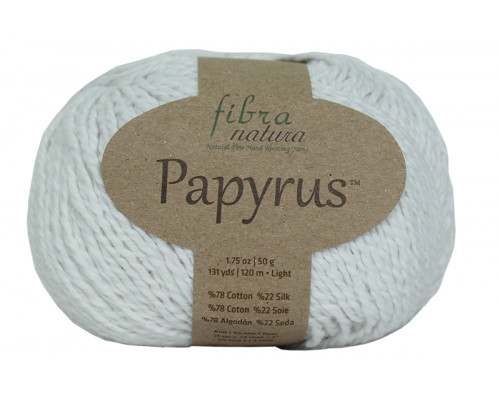 Пряжа Fibra Natura Papyrus (Фибра Натура Папирус) – цвет 229-01 белый
