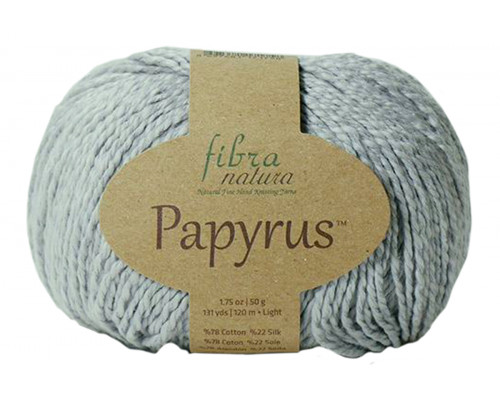 Пряжа Fibra Natura Papyrus (Фибра Натура Папирус) – цвет 229-25 серый