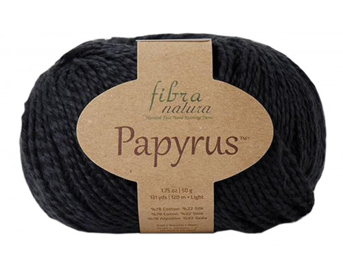 Пряжа Fibra Natura Papyrus (Фибра Натура Папирус) – цвет 229-26 черный