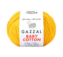 Gazzal Baby Cotton 3417 ярко-желтый