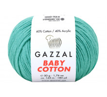 Gazzal Baby Cotton 3426 темная мята