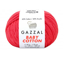 Gazzal Baby Cotton 3458 ярко-розовый