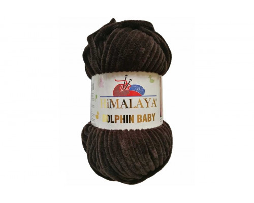 Пряжа Гималаи/Хималая Долфин Беби – цвет 80343 темно-коричневый