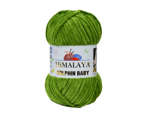 Пряжа Гималаи/Хималая Долфин Беби – цвет 80371 зеленая фисташка