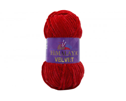 Пряжа Гималаи/Хималая Вельвет – цвет  90018 красный