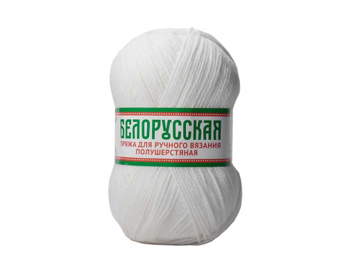 Пряжа/нитки Камтекс Белорусская – цвет 205 белый