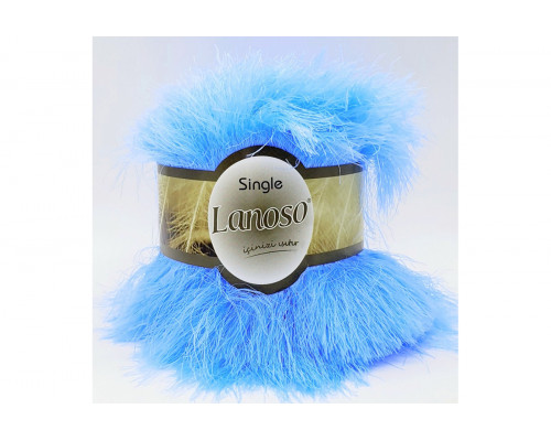 Пряжа Ланосо Сингл – цвет 940 ярко-голубой