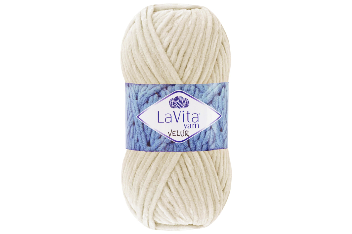 Пряжу Lavita Yarn Velur цвет 1044 телесный – купить дешево