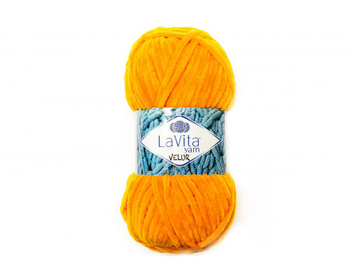 Пряжа ЛаВита Ярн Велюр – цвет 3012 апельсиновый