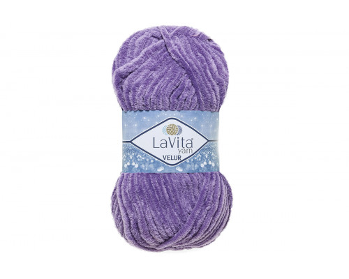 Пряжа ЛаВита Ярн Велюр – цвет 4034 светло-фиолетовый